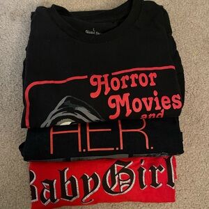 SET OF 3 GRAPHIC TEES